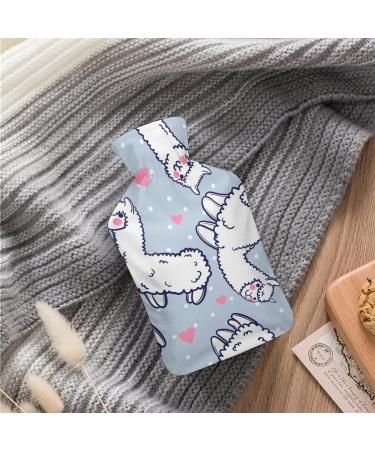 Hot Water Bottle with Lid - Alpaca Rubber Hot Water Bag for Pain Relief Cramps & Foot Warmer - Ideal for Hot and Cold Therapy - Buy Online on GoSupps.com