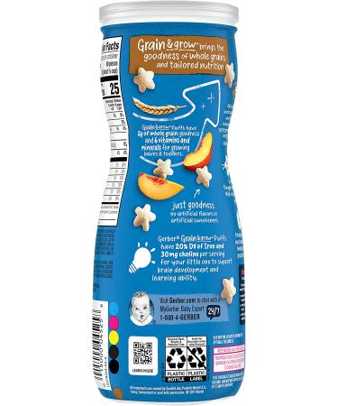 Gerber Puffs Peach Cereal Snack for 8+ Months - 1.48 oz | Baby's First Snack - Buy Online on GoSupps.com