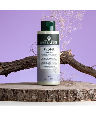 Herbatint Shampoo Violet Anti-Yellow Shampoo - 260 ml | Specific for White or Bleached Hair | Fights Yellowing Nourishes Protects and Brightens Hair Vegan - Buy Online on GoSupps.com