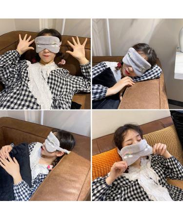 Cute Rainbow Print Sleep Eye Mask Set with Ear Plugs for Kids, Girls, and Women - Soft & Comfortable Blindfold for Sleeping and Travel - Buy Online on GoSupps.com