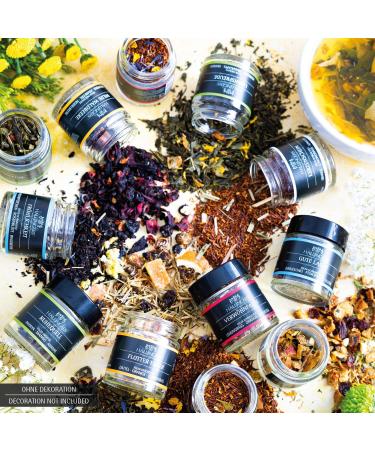 Hallingers Advent Season Tea Gift Set - 12 Vegan & Gluten-Free Varieties in Screw Glasses | Perfect for Christmas Mother's Day & Father's Day Gifts - Buy Online on GoSupps.com