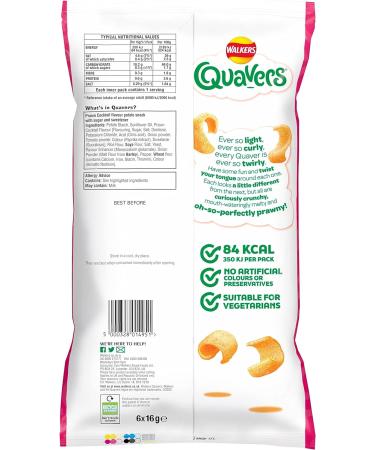 Walkers Snacks Prawn Cocktail 6 x 16g - Buy Online on GoSupps.com