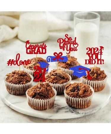 4XD-grad cupcake topper red - Buy Online on GoSupps.com