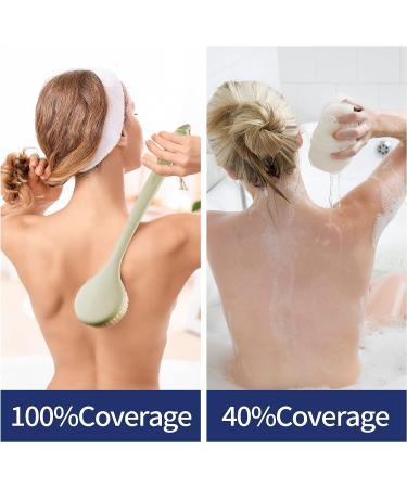 Long Handle Back Brush for Shower - Mold-Free Wet or Dry Brushing for Men & Women - Buy Online on GoSupps.com