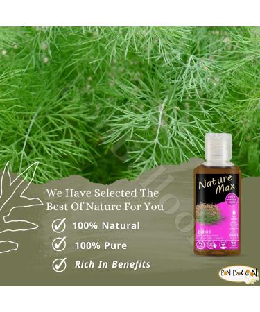 Nature Max Dill Oil Pure & Natural Cold Pressed Concentrated Crude Perfect Fresh For Food Cooking & Body & Hair Non Gmo No Additives Kosher Halal (1 Pack 1.69 oz / 50 ml)  - Buy Online on GoSupps.com
