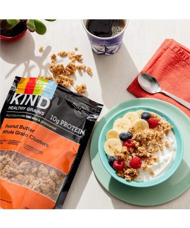 KIND Peanut Butter Whole Grain Clusters 6 Count Whole Grain Peanut Butter Granola - Buy Online on GoSupps.com