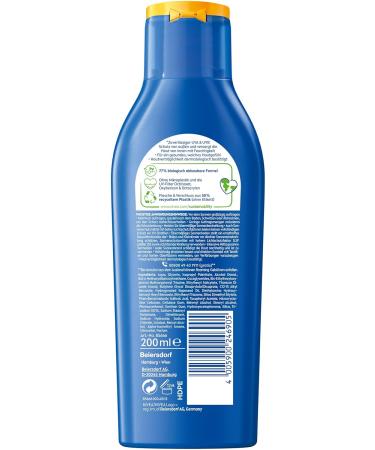 Nivea Sun Protection & Care Sun Milk LSF 50+ - 250ml Sunscreen for 48h Moisture Vitamin E Immediate UVA/UVB Protection | Shop Internationally - Buy Online on GoSupps.com