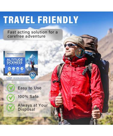 Altitude Sickness Prevention Patches - 60 Rapid Acclimation Support Patches for High Altitude Symptoms - Buy Online on GoSupps.com