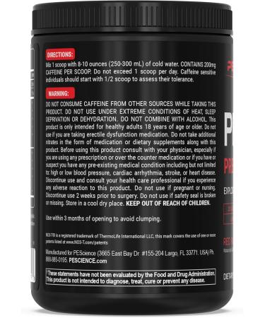 PEScience Prolific-1 Pre Workout Powder for Men & Women with L-Citrulline, Nitric Oxide Booster, Energy Powder & Nootropic for Focus Preworkout Without Beta Alanine 25 Scoops, Red Razz Candy - Buy Online on GoSupps.com