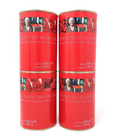 Il pomodoro pi buono San Marzano tomatoes whole & peeled 4x400 g can 400 g (pack of 4)