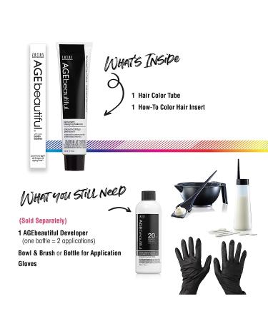 AGEbeautiful 8NN Medium Intense Blonde Hair Color Dye | Professional Salon Formula for 100% Gray Coverage - Buy Online on GoSupps.com