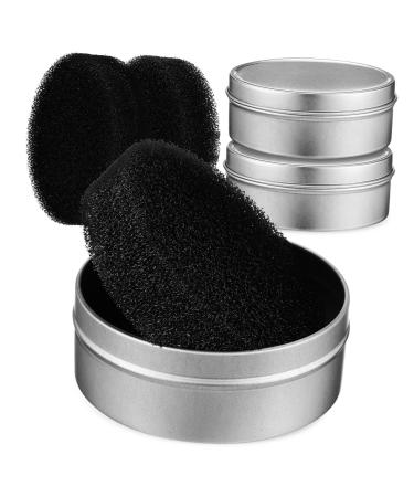 3 Set Makeup Brush Cleaning Box Quick Color Changing Sponge Makeup Brush Cleaner Sponges Cleaning Makeup Cleaner Dry Cleaning Sponge Tinplate Dry Brushing Make up