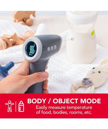 Sunbeam Touchless Digital Infrared Forehead Thermometer Body and Object Modes Instant and Accurate for Adults and Kids Audio Fever Warning Recalls Last 10 Readings Body + Object - Buy Online on GoSupps.com