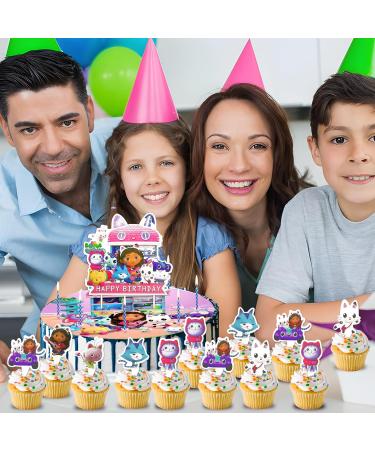 26-Piece Edible Cake Topper Set for Girls - 20cm Fondant Decorations & Cupcake Toppers - Perfect Birthday Party Supplies for Gabby - Buy Online on GoSupps.com