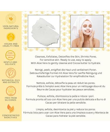 BEES of BRITAIN - 99% Natural Rejuvenating Face Mask. Ready to Use Deep Pore Skin Cleanser Face Mask Detox. We Donate 5% of our Profit to Save Bees + Pollinators. 125g - Buy Online on GoSupps.com