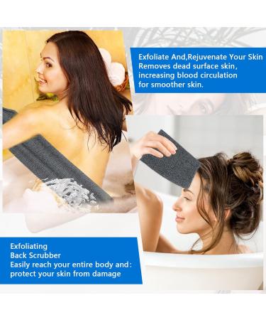 Double-Sided Exfoliating Back Scrubber with Handles for Deep Cleansing - Men and Women - Buy Online on GoSupps.com