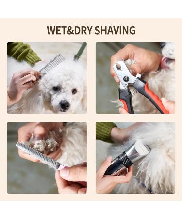 BarberBoss Cordless Waterproof Dog Grooming Clipper with Ceramic Blades and LED Display - Buy Online on GoSupps.com