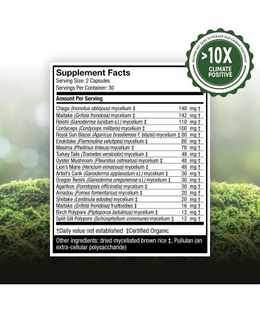 Fungi Perfecti MyCommunity 17 Mushroom Complex - 60 Veggie Caps for Immune Support - Buy Online on GoSupps.com