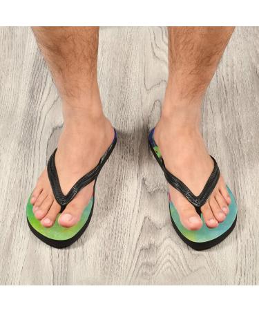 Mnsruu Abstract Flower Flip Flops | XXL Men & Women | Perfect for Home Hotel Spa & Travel - Buy Online on GoSupps.com