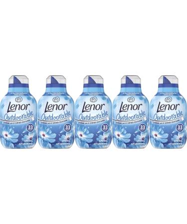 Lenor Outdoorable Fabric Conditioner Ultra Concentrated Freshness 33Washes Spring Awakening Scent 5Pk 5 x 462ml