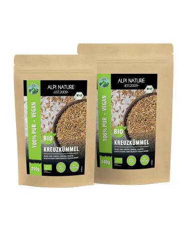 Organic Cumin Seeds 500g - Raw Food Quality Gluten-Free Vegan Lab Tested Controlled Organic Cultivation - Buy Online on GoSupps.com