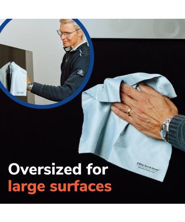 Elite Tech Gear Microfiber Cloth 12-Pack | Oversized 12x12 Washable Cleaning Cloths for Glasses Electronics & Screens - Durable High-Tech Quality - Buy Online on GoSupps.com