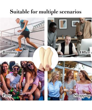 Molain Heel Cushion Inserts - 2 Pairs for Bladder Prevention & Comfort | Suede Back Foot Protection | Multicolored Pads for Men & Women - Buy Online on GoSupps.com