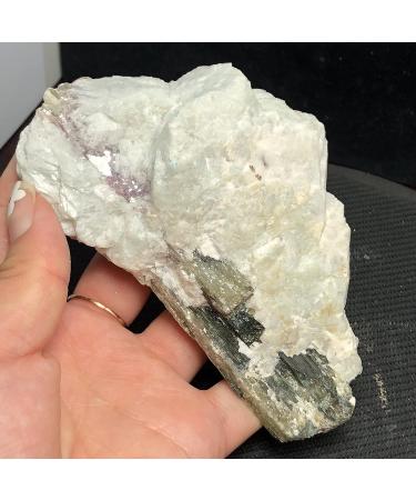 Natural Quartz Crystal Natural Black Tourmaline Crystal coarse Stone Specimen Block Artwork Home Office Decor JIZTGEDM - Buy Online on GoSupps.com