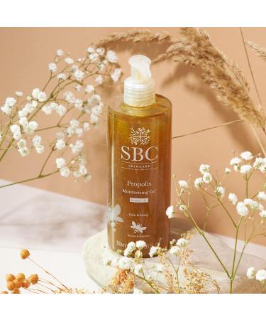 SBC Propolis Moisturising Gel 1000ml | Lightweight Gel Moisturiser for Face and Body | Nurturing Propolis Gel for Sensitive Skin | 1L Pack - Buy Online on GoSupps.com