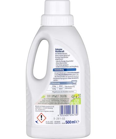 Heitmann Laundry White Liquid - 500ml Gray Laundry Power Amplifier Detergent | Brightens Whites | International Shipping - Buy Online on GoSupps.com
