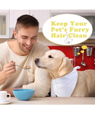 100 Sublimation Blank Triangle Dog Bandanas | Customizable Pet Accessories | White Heat Transfer Scarf for Dogs & Cats (76 x 55 cm) - Buy Online on GoSupps.com