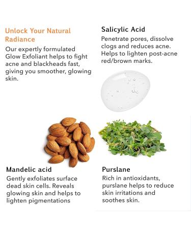 Glow Exfoliant - Fast Acne & Blackhead Reduction | See Results After First Use - Buy Online on GoSupps.com