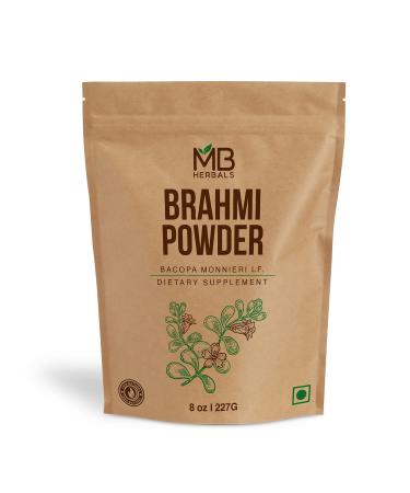 MB Herbals Pure Brahmi Powder 8 oz | 227g 0.5 lb | Bacopa Powder | Hair Care