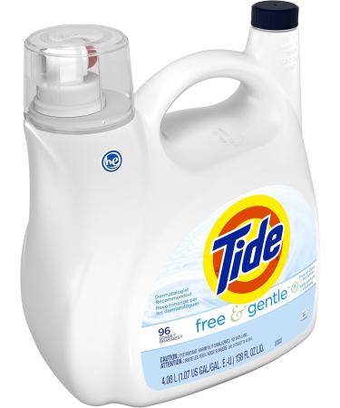 Tide Free & Gentle Liquid Laundry Detergent - 96 Loads 138 Fl Oz | Eco-Friendly Hypoallergenic International Shipping - Buy Online on GoSupps.com