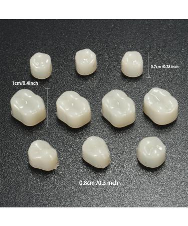 Temporary Fake Tooth Cap Crown Veneers - 120 Pieces Anterior & Molar Repair Kit with Thermal Beads - Ideal for DIY & Teaching - Buy Online on GoSupps.com