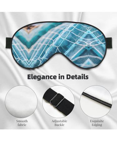 Coastal Fishing Net Eye Mask - Soft Breathable Sleep Patch for Women | Perfect for Travel & Relaxation - Buy Online on GoSupps.com