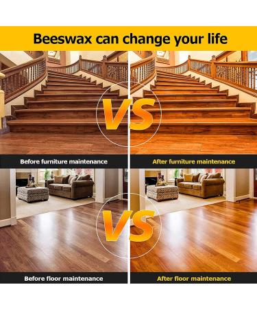 Wood Seasoning Beewax 2Pcs Guitar Mahogany Wax Multipurpose Natural Beeswax Wood Furniture Cleaner and Polish with 2 Rags - Buy Online on GoSupps.com