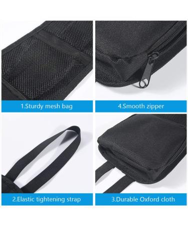 URAQT Car Seat Side Storage Bag with 3 Pockets - Front Seat Mesh Hanging Organizer for Small Items and Drinks - Universal Fit for All Vehicles - Buy Online on GoSupps.com