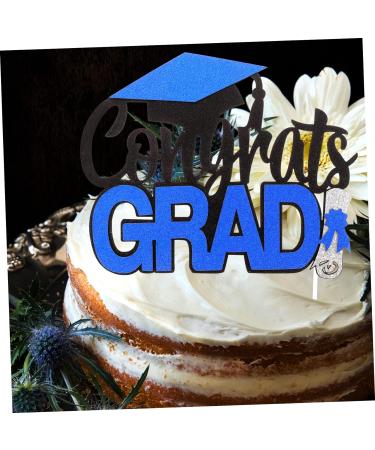 Artibetter 4pcs Graduation Row Cupcake Food Decorations Graduation Cupcake Toppers 2023 Appetizer Picks for Graduation Party 2023 Graduation Party Supplies Dessert Picks Make up Paper Blue 17X13.5CM - Buy Online on GoSupps.com