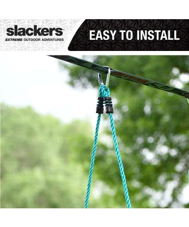 Slackers 8ft Rope Ladder: Outdoor Ninja Warrior Training Equipment for Kids - Perfect for Backyard Obstacle Courses - Ages 5 - Buy Online on GoSupps.com