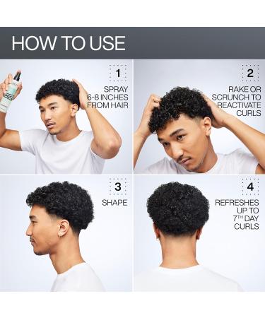 Redken Curl Refreshing Spray | Hydrates & Defines 7th-Day Curls | Vegan Silicone-Free Formula for Curly & Coily Hair with Squalane & Jojoba Oil - Buy Online on GoSupps.com