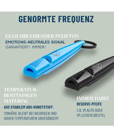 Gizzy Dog Whistle - Reliable Loud Whistle for Effective Dog Training - 2 Pack Blue/Black - Buy Online on GoSupps.com