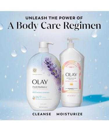 Olay Body Wash for Women Fresh Radiance 24/7 Skin-Loving Freshness Visibly Radiant Plant Based Cleansers Vitamin B3 & Antioxidant Blend For All Skin Types Birch Water & Lavender Scent 35 fl oz - Buy Online on GoSupps.com