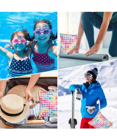 Loscarol 2-Piece Wet Bag Set | Large Kindergarten & Small Diaper Bag | Personalized Baby Cloth Diaper Bags (Heart Design) - International Shipping - Buy Online on GoSupps.com