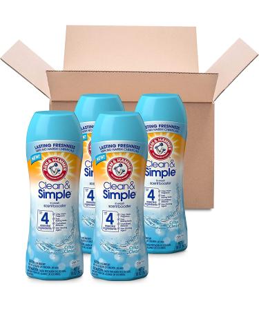 Arm & Hammer Clean & Simple In-wash Scent Booster - Crisp Clean 18 oz x 4 Pack | Laundry Scent Booster - Buy Online on GoSupps.com