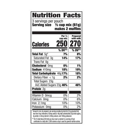 Betty Crocker Blueberry Muffin Mix 6.5 oz (Pack of 9) - Ready to Bake & Delicious - Buy Online on GoSupps.com