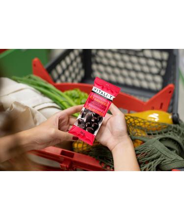 Vitali-T Collation| Snack| Dark Chocolate Cranberries & Almonds | m langes de noix canneberges et amandes chocolat| Bo te de 15 x 50 g | Collation nutritive et nergisante | Ingr dients de qualit sup rieure enti rement naturels et sain. - Buy Online on GoSupps.com