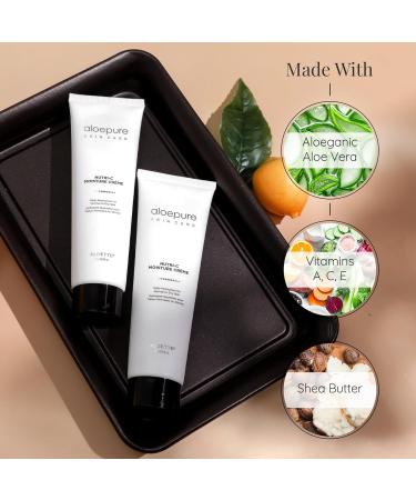 Aloette Nutri-C Face Moisturizer Cream - Daily Hydrating Skin Care for Wrinkles & Fine Lines - Gluten Free Facial Lotion for Dry to Normal Skin - 3 Fl Oz - Buy Online on GoSupps.com