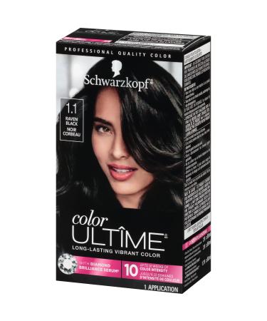 Schwarzkopf Color Ultime Permanent Hair Color Cream  1.1 Raven Black