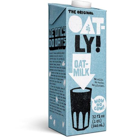 Oatly Oat Milk Original 32 oz Pack of 6 - Gluten Free, Dairy Free, Sugar Free, Non GMO, Vegan - High Fiber, Calcium & Vitamin Enriched - Buy Online on GoSupps.com